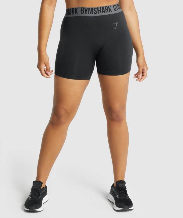 Damske Šortky Gymshark Fit Seamless Čierne | YC2416380